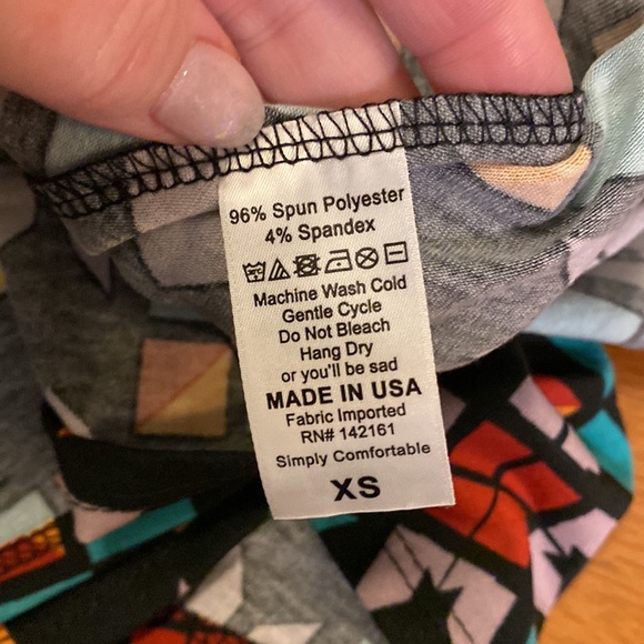 LuLaRoe Maxi Skirt XS Black Gray Patterned NEW NWT - Picture 7 of 7